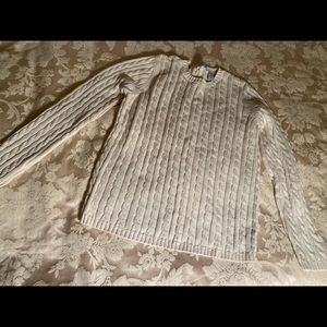 Barely worn cable knit cream sweater
